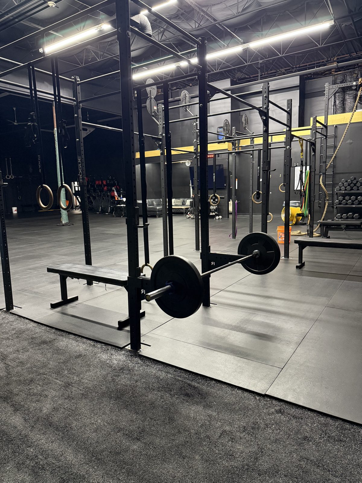 Inside Top Guns Fitness — the training floor in Alpharetta, GA